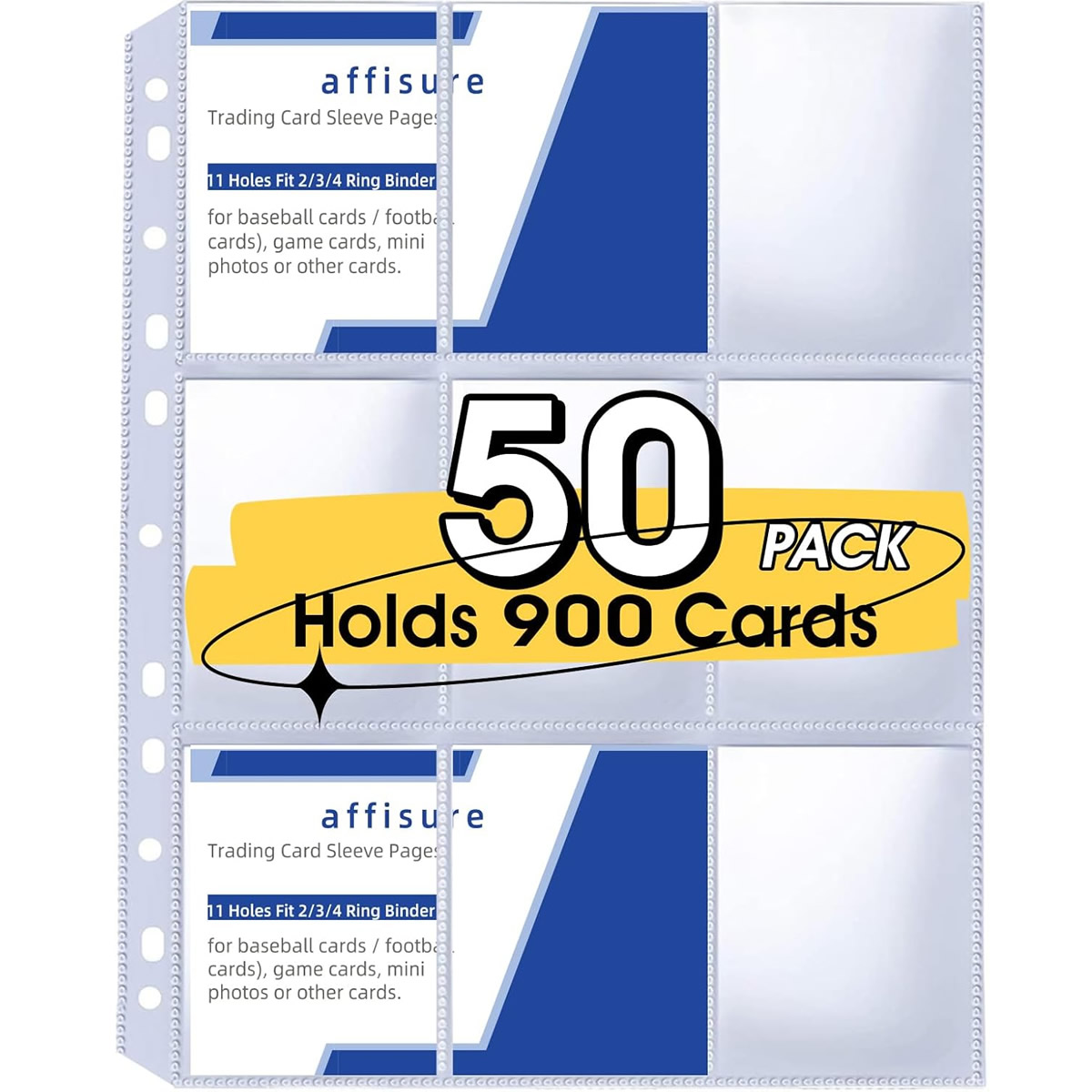 Card Index Box - 50 حزمة من أغلفة البطاقات ذات