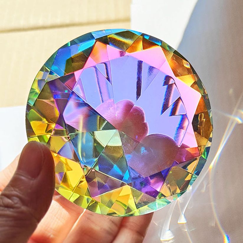 Paper Weight Crystal - 30-80 مللي متر AB الملونة K9