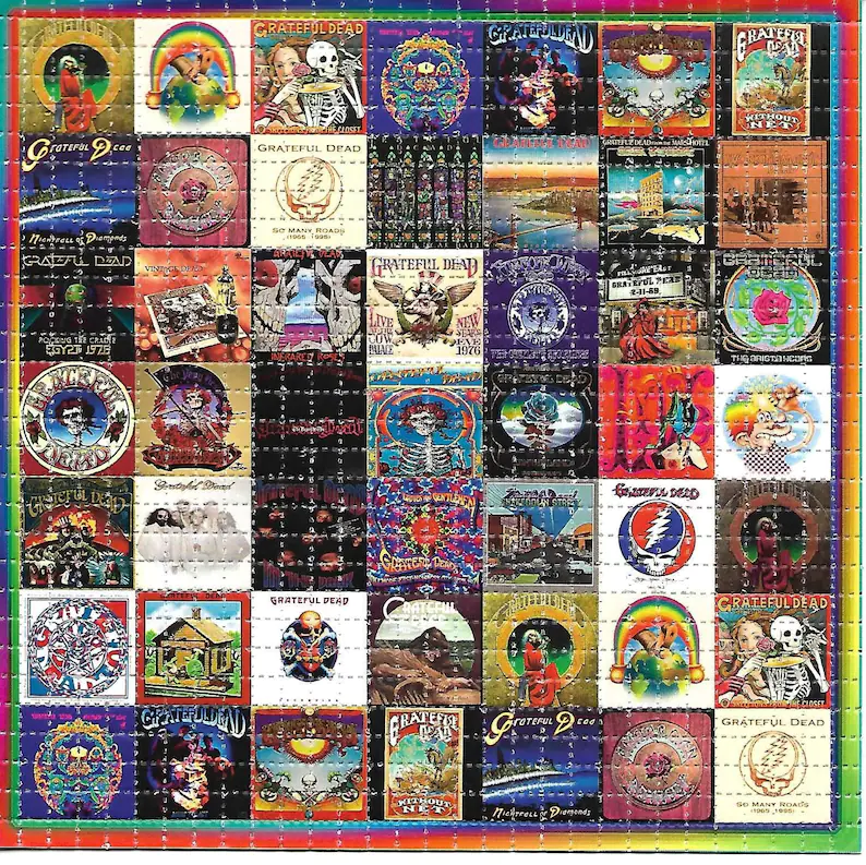 60s ألبوم مخدر LSD/حماض الحرة  - مراجعة Ink Blotter Paper وسعره