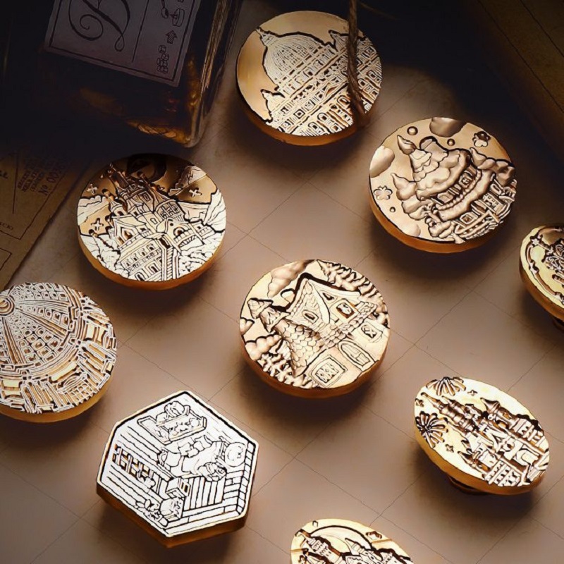 ختم شمعي عتيق بتصميم قلعة قديم - مراجعة Wax Seal Stamp Set وسعره