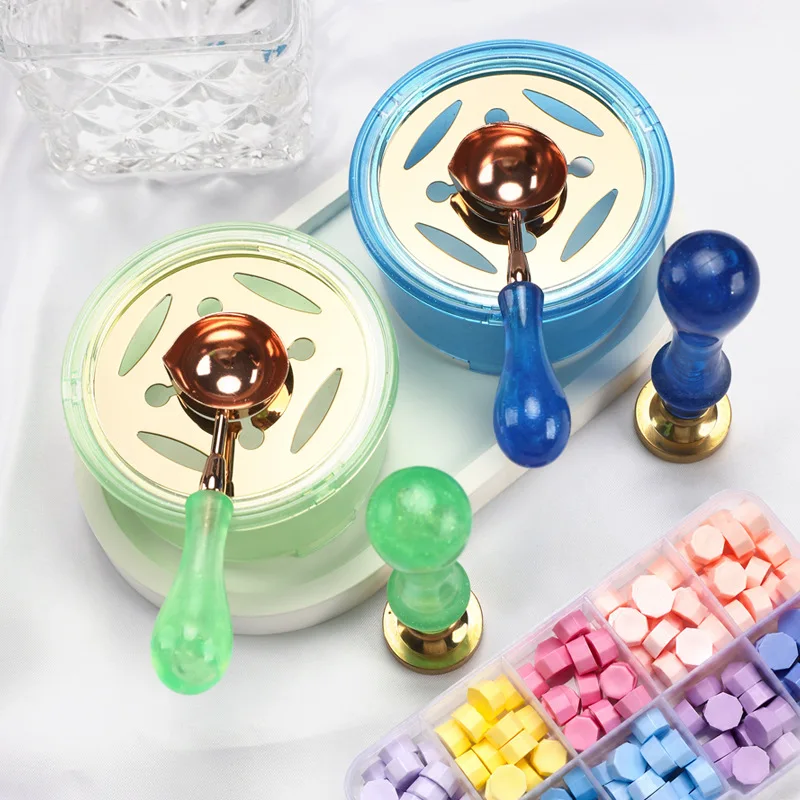 طقم ختم الشمع من قطعتين: ملعقة - مراجعة Wax Seal Stamp Set وسعره
