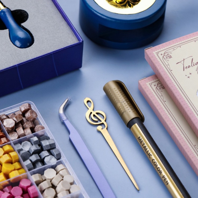 طقم ختم الشمع المتكامل: حبيبات - مراجعة Wax Seal Stamp Set وسعره