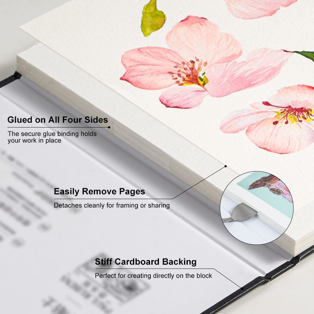 كتاب ألوان مائية من Paul Ruben - مراجعة Ink Blotter Paper وسعره