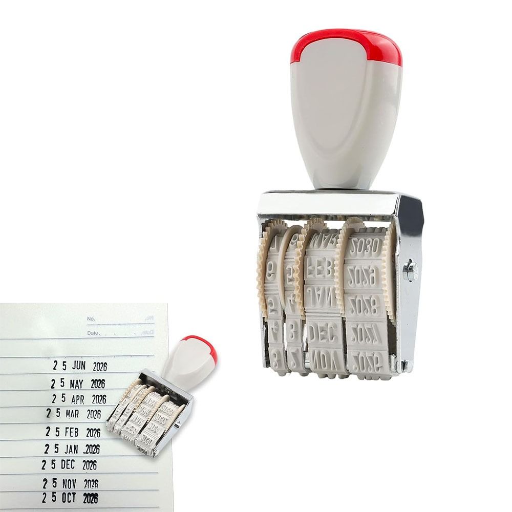 ختم تاريخ رقمي عملي بعجلة دوار - مراجعة Rubber Date Stamp وسعره