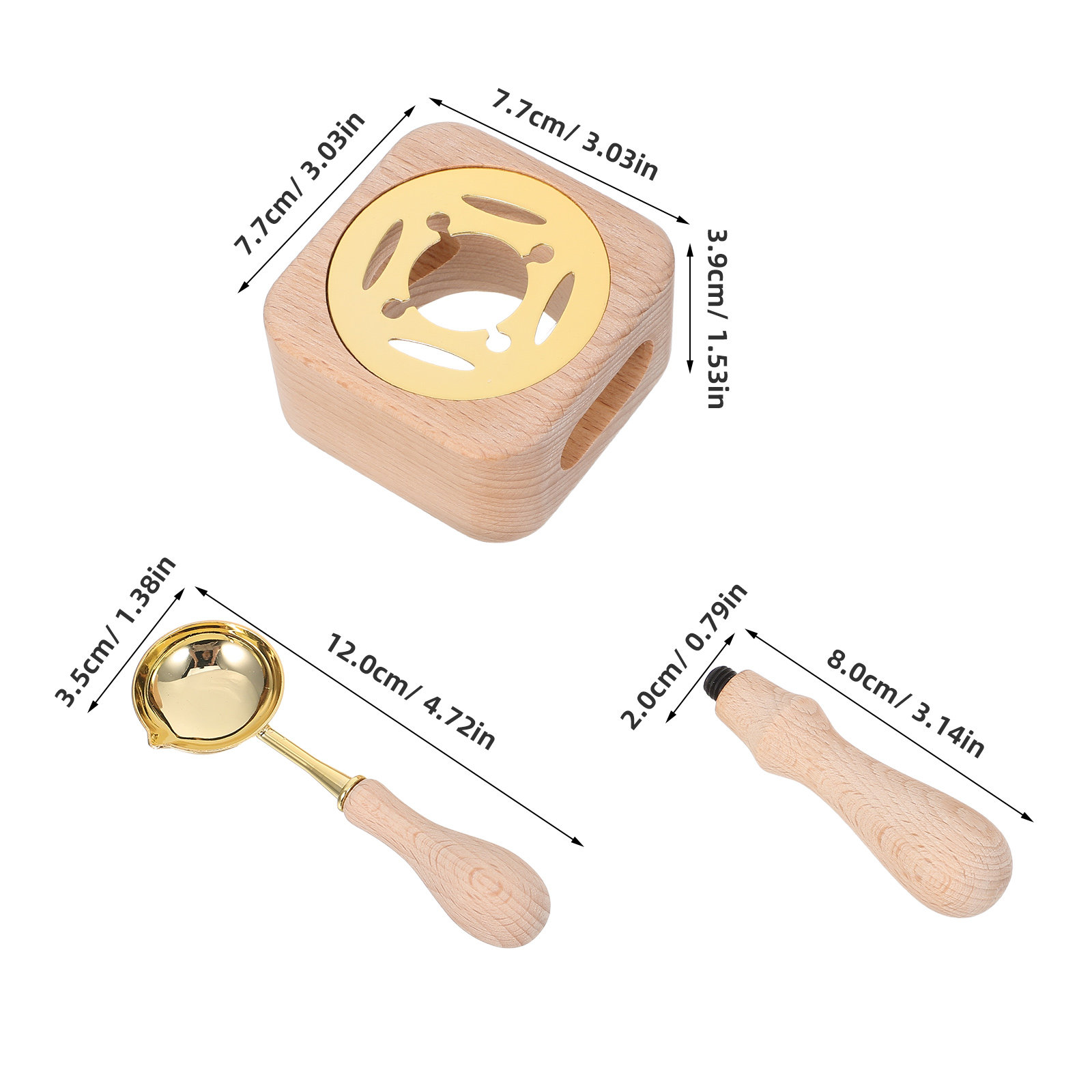 مجموعة ختم الشمع، بتصميم خشبي  - مراجعة Wax Seal Stamp Set وسعره